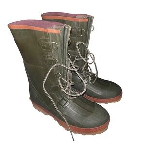Hodgman Thinsulate Ultra Olive Green Lace-Up Boots